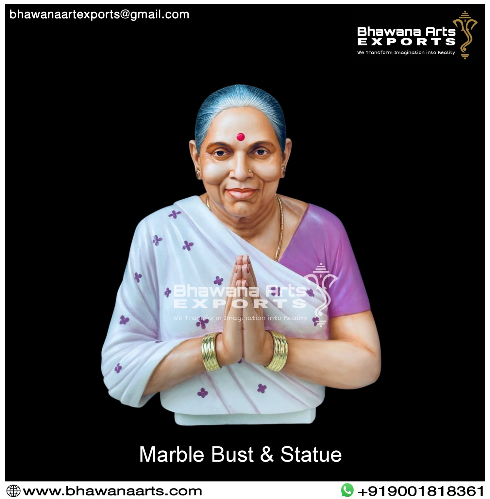 Marble Bust & Statue