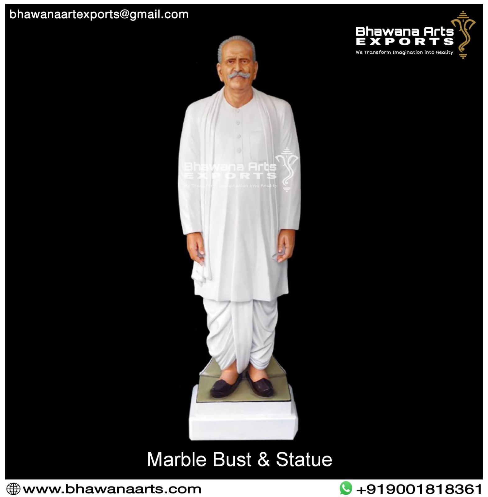 Marble Bust & Statue