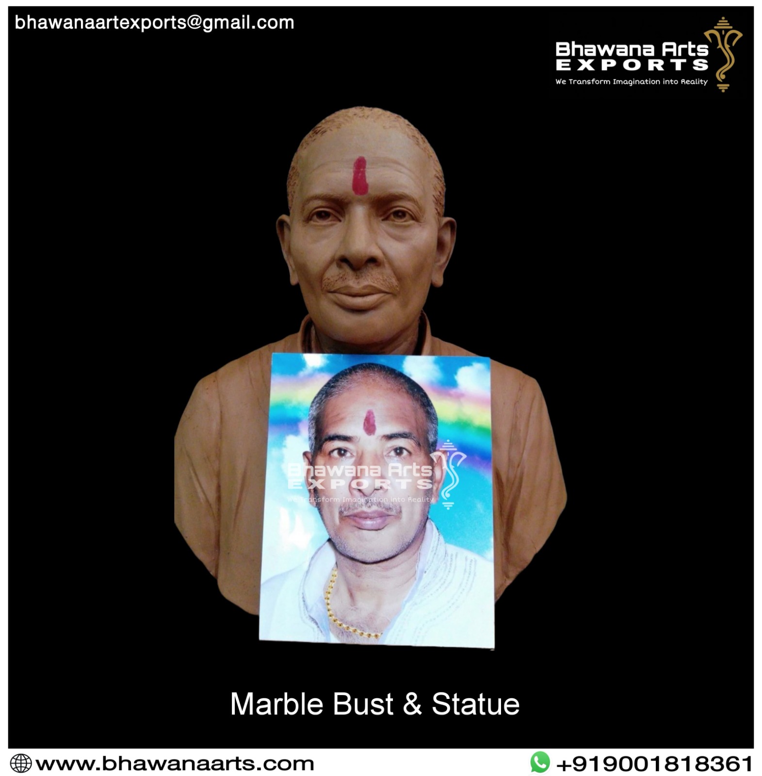 Marble Bust & Statue