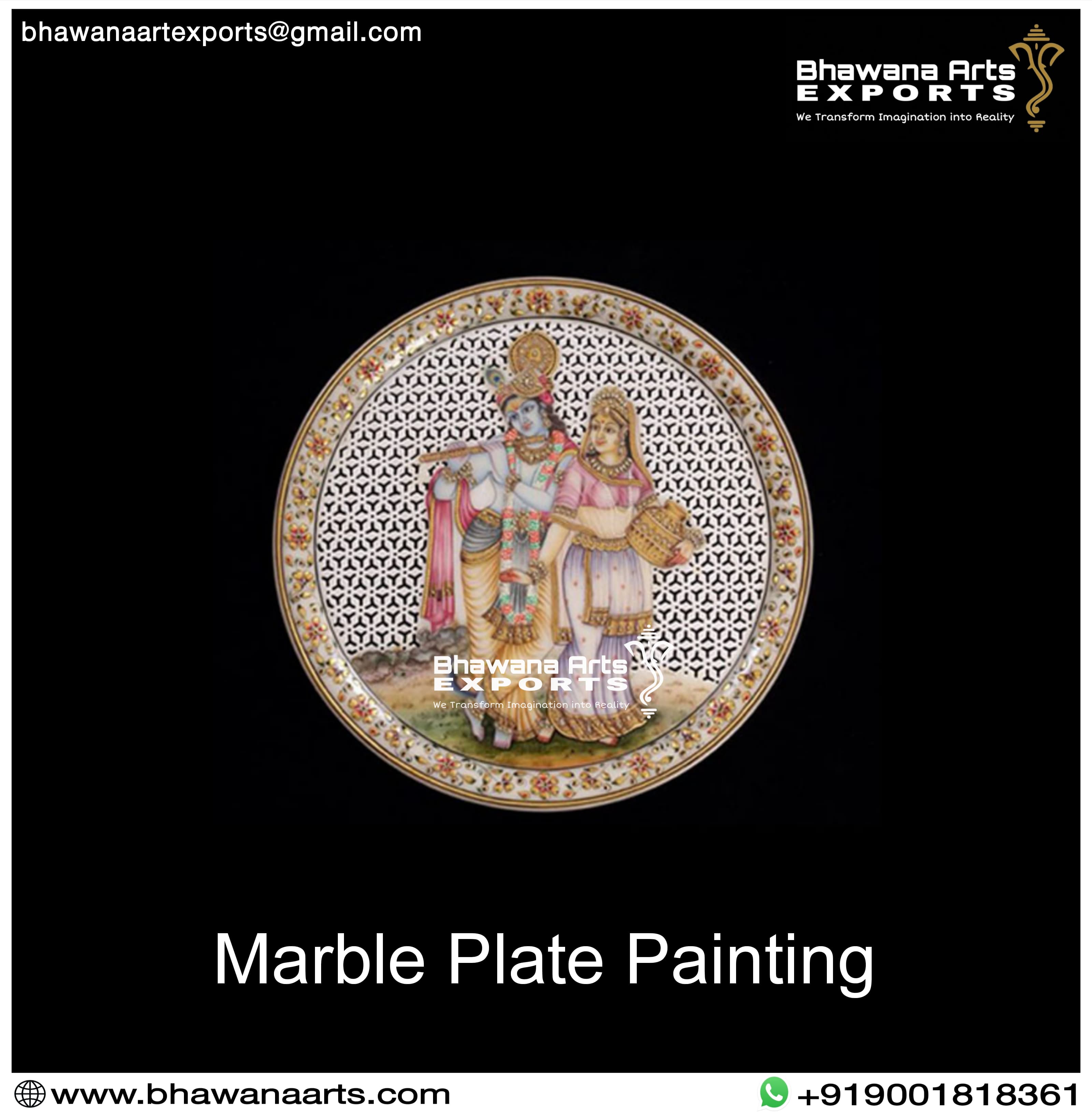 Marble plate Painting