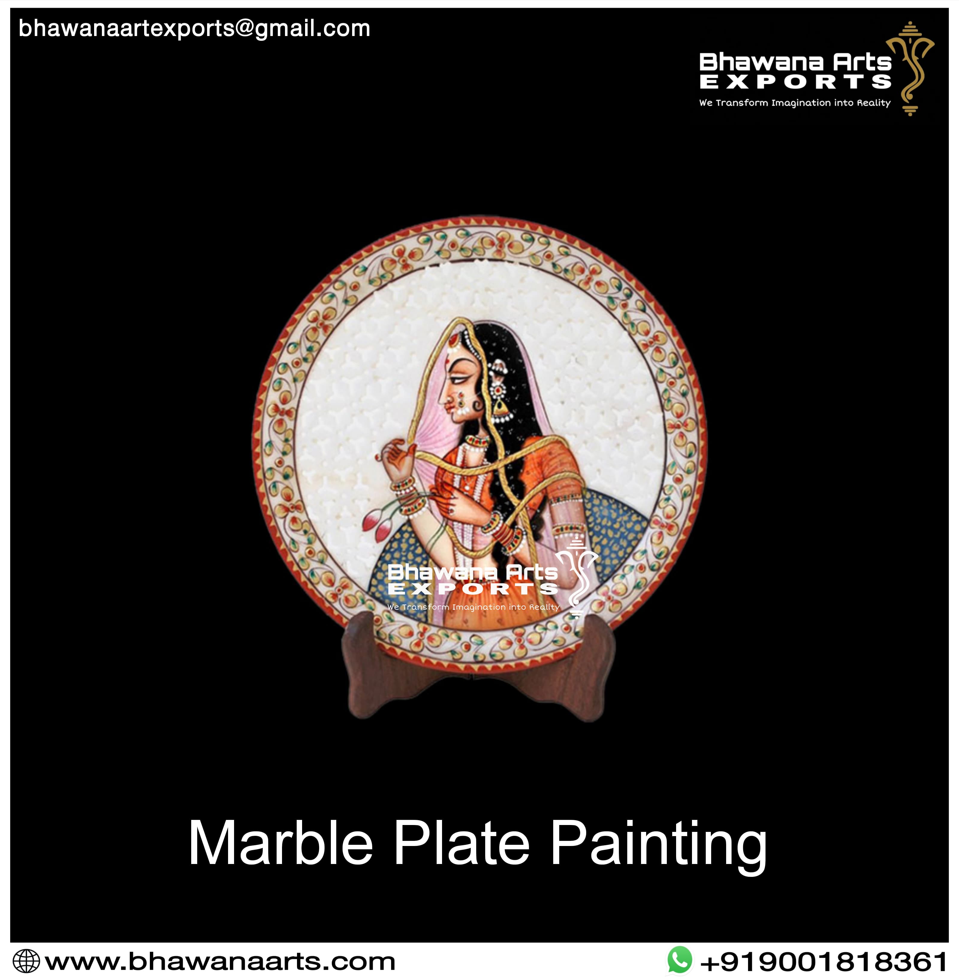 Marble plate Painting
