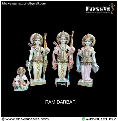 White Marble Ram Darbar Moorti