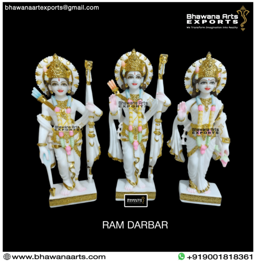 White Marble Ram Darbar Moorti