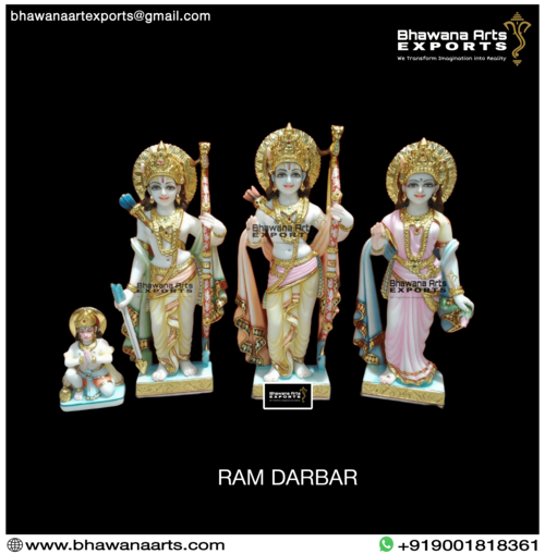 White Marble Ram Darbar Moorti