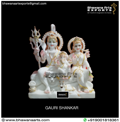 Buy Marble Shiv Parvati Murti